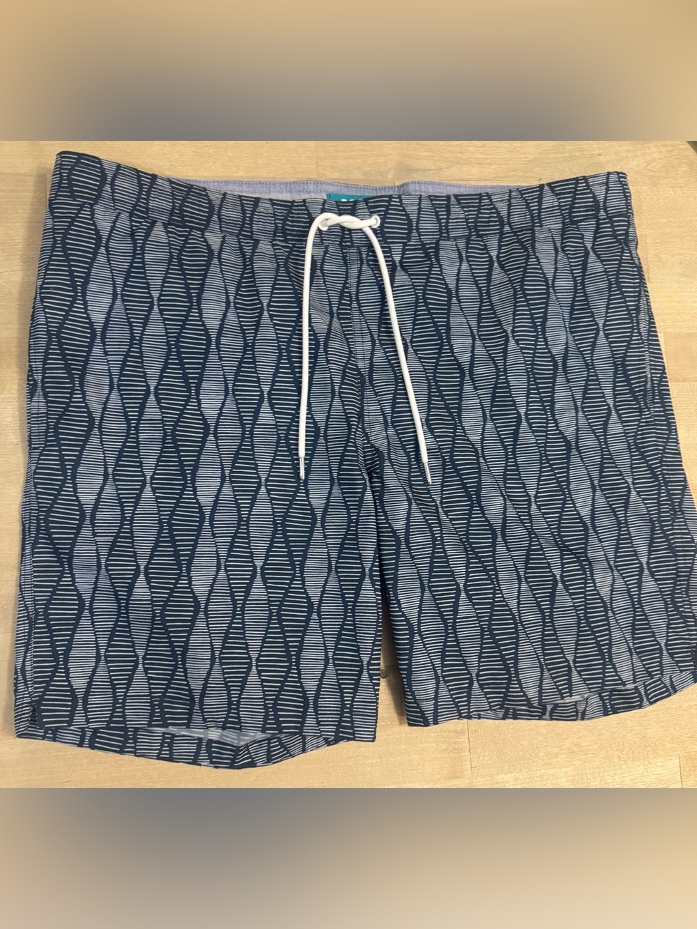 Bonobos Navy Geometric Swim Trunks size 34